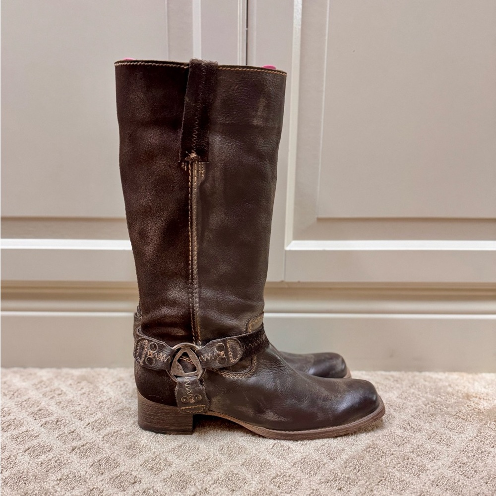Bed Stu Brown Leather Riding Boots New NWOT